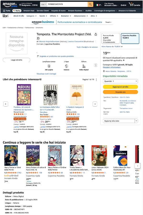 Acquistare - Tempesta Amazon Cartaceo