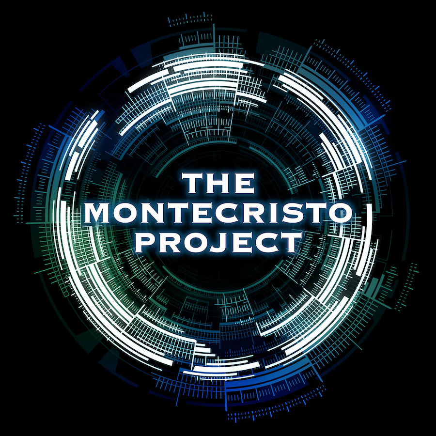 Un Progetto Visionario - Il Logo scuro di Montecristo Project