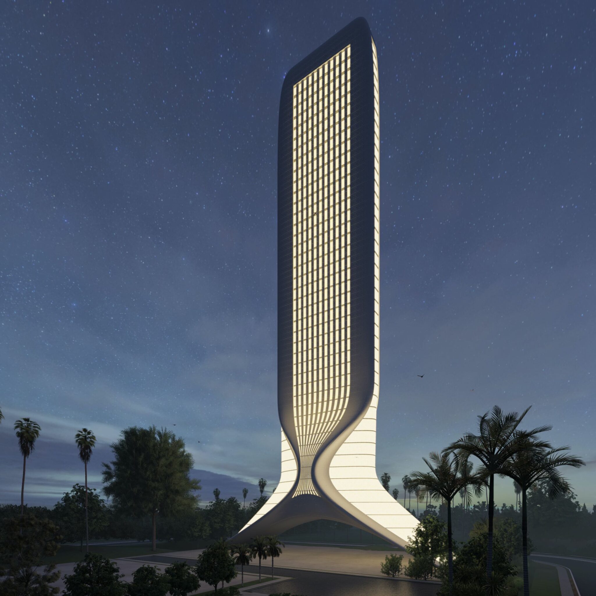 A Visionary Project - The Tower, the nerve center of all traffic in the New Port of Livorno.